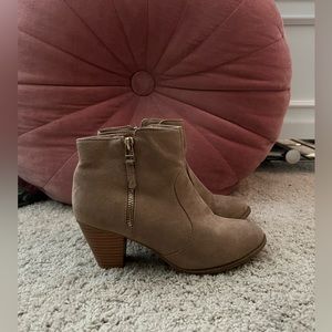 Primark Tan Suede Booties